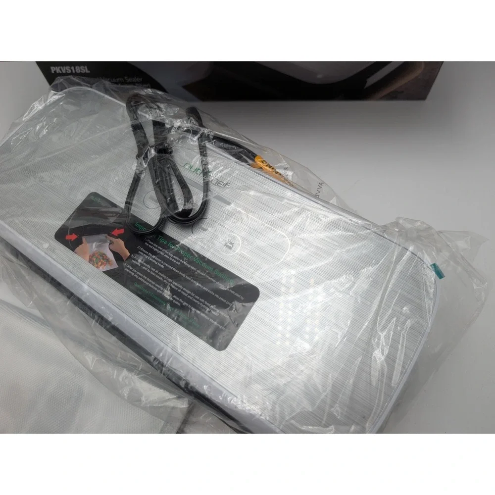 NutriChef Automatic Food Vacuum Sealer PKVS18SL Open Box